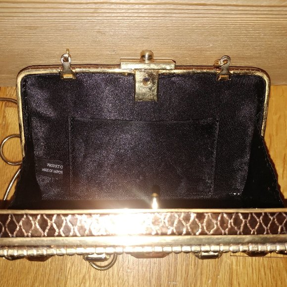 Moo Roo Purse Brown Tycoon Swarovski Crystal Gems - Picture 6 of 6